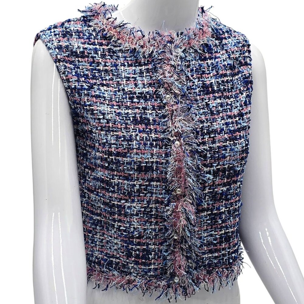Zara Tweed-Like Woven Vest – NWT - medium
